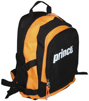 Mochila Prince c/Bolsilo Negra/Naranja Fluo